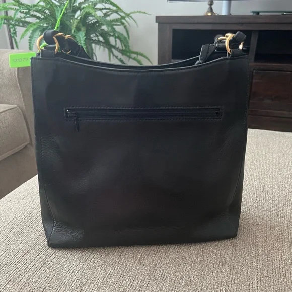 Roberta Di Camerino Black Leather Shoulder Purse ITALY - Picture 8 of 16